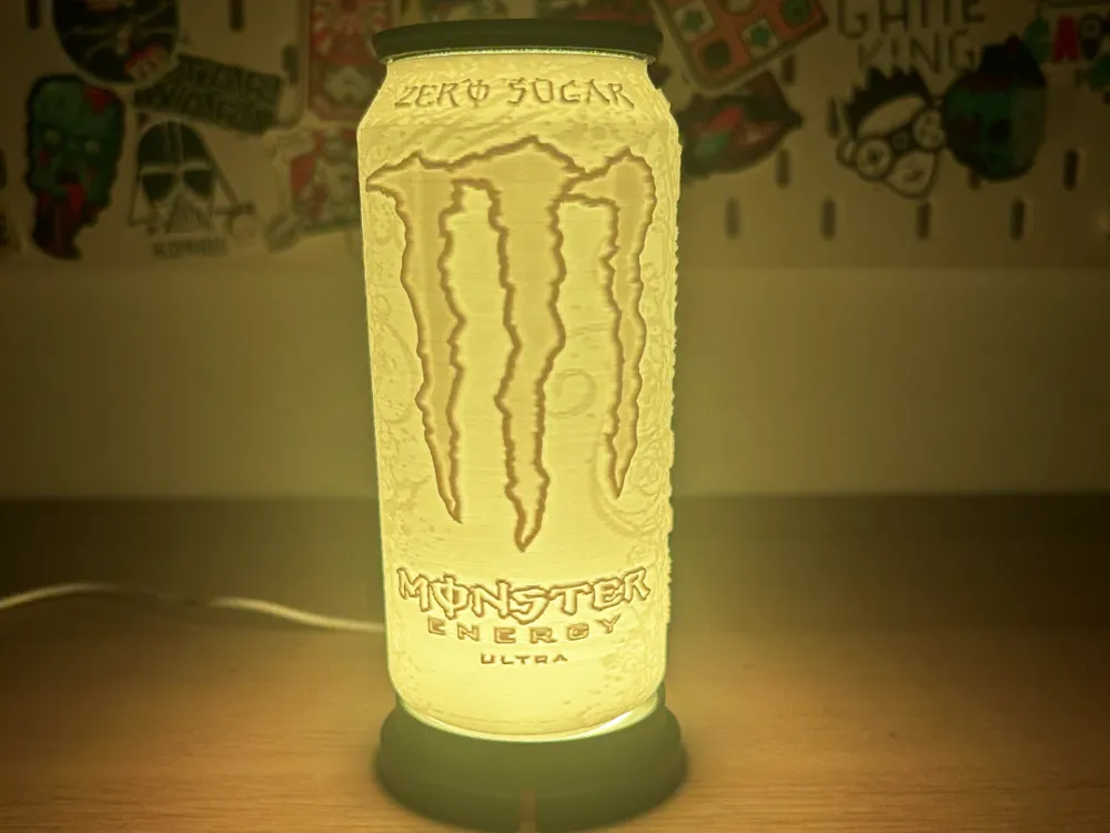 Monster Energy Lithophane Lamp